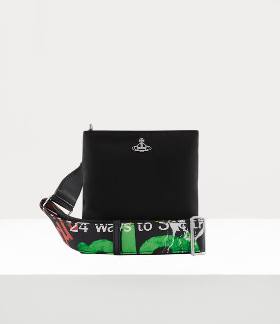 Vivienne Westwood Squire Square Crossbody in BLACK